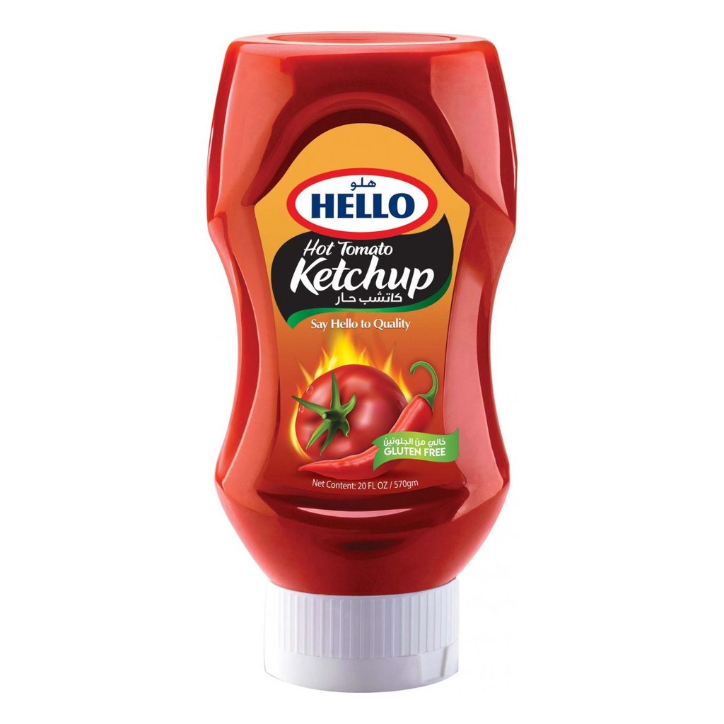 هلو كاتشب حار خالي من الجلوتين 570 غم