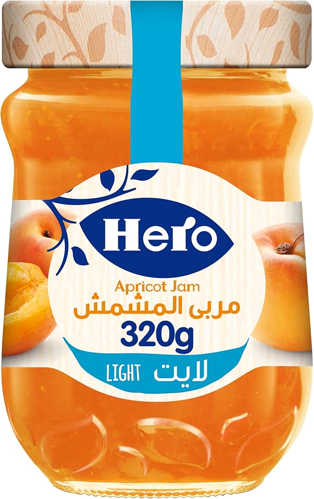 هيرو مربى مشمش لايت 350 غم