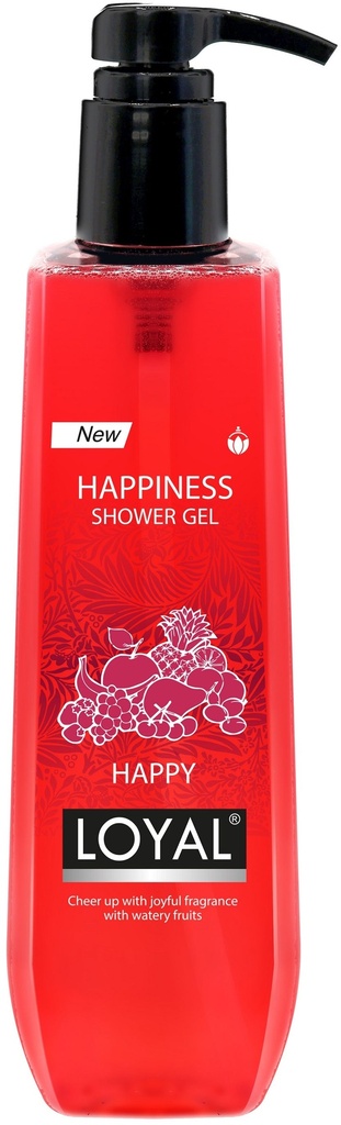 لويال رغوة استحمام هابينس احمر 900 مل