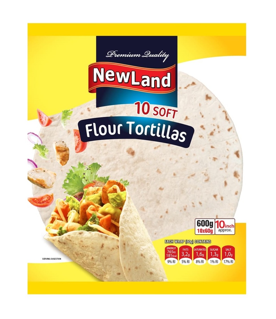 نيولاند تورتيلا (10 انش ) 60 غم