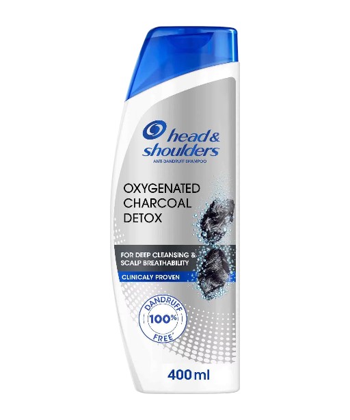 هيد اند شولدرز شامبو ديتوكس الفحم بالاكسجين 400 مل