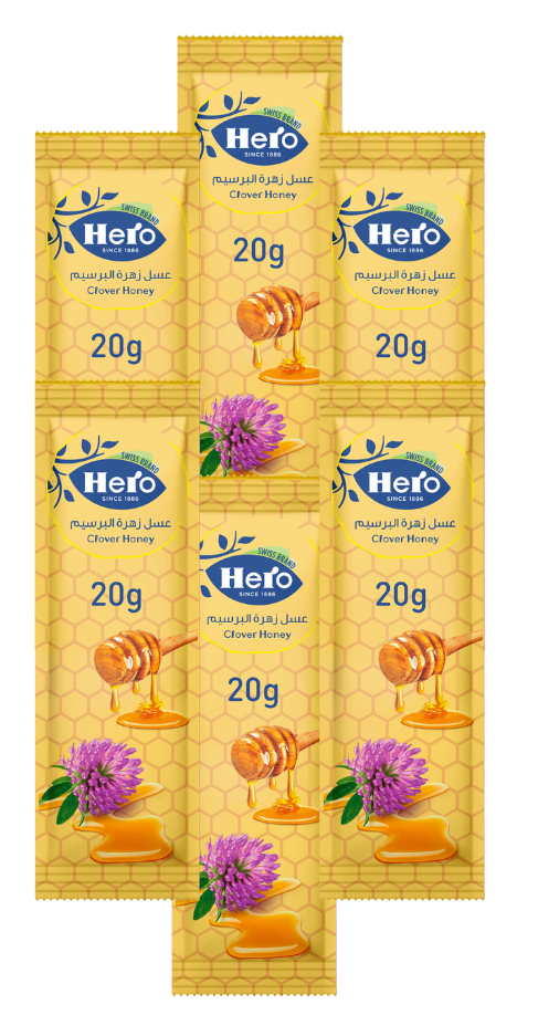 هيرو عسل اصابع شبك 20 غم (5+1)