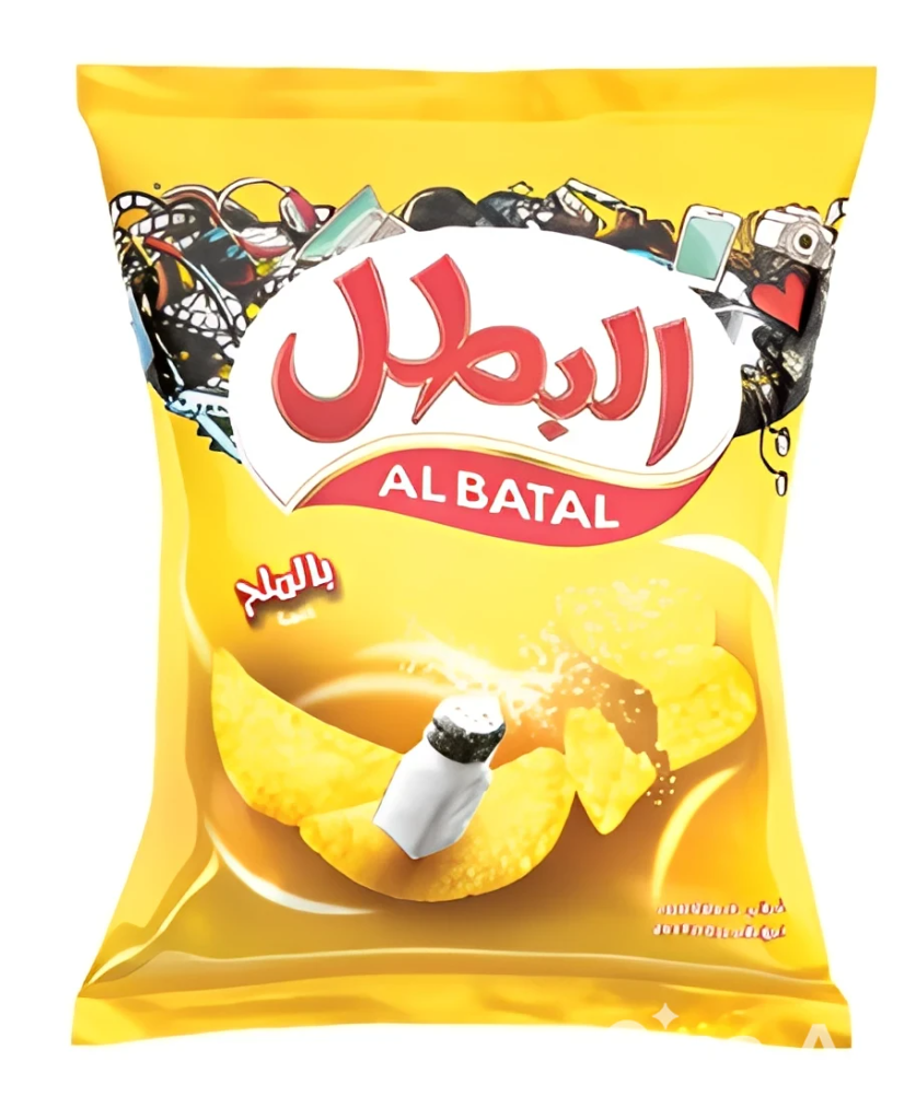 البطل شيبس بطاطا ملح 12 غم * 100