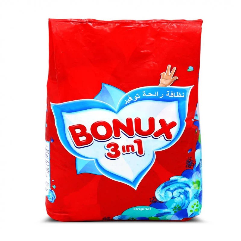 بونكس مسحوق غسيل ملابس فرش اكتيف 3 كغم