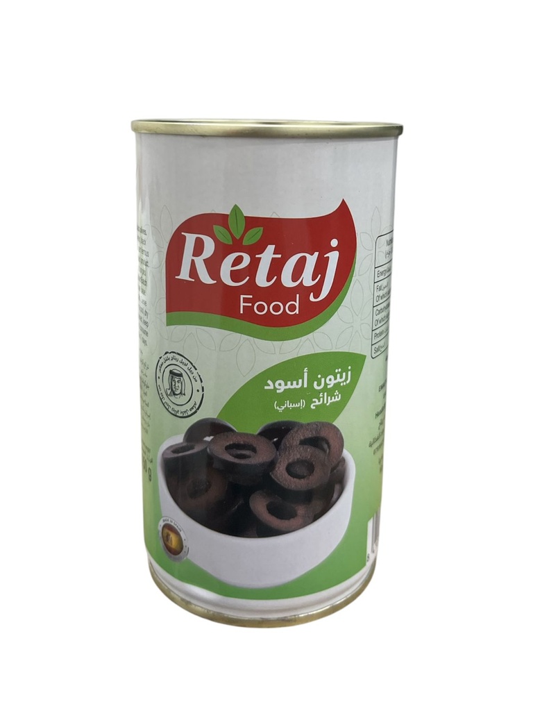ريتاج زيتون  اسود شرائح 350 غرام بالحبة