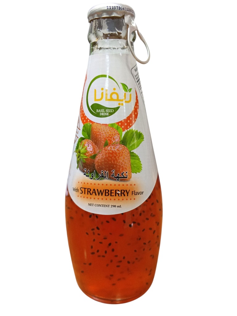 ريفانا عصير بذور الريحان بنكهة الفراولة 290 مل