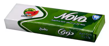 نوفا علكة بطيخ خالي من السكر 11.5 غم