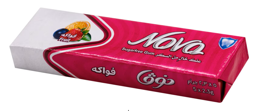 نوفا علكة فواكه خالي من السكر 11.5 غم