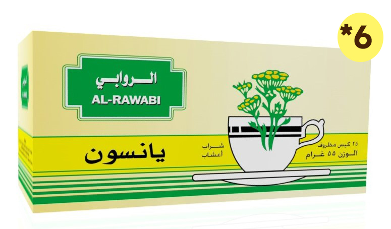 الروابي يانسون  20 ميدالية * 6