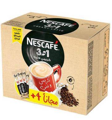 نسكافيه 3 في 1 كريمي 22.4غم * 20 + 4