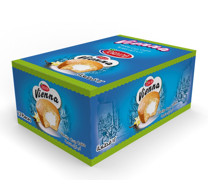 جوردينا كب كيك بالفانيلا 35 غم*12