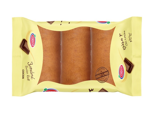 جوردينا 3 ميني سويس رول بالشوكولاتة 40 غم