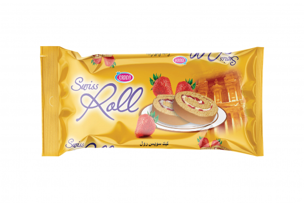 جوردينا سويس رول كيك عائلي بالفروالة 150 غم*12