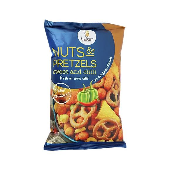 بيكر براتزيل نتس الحار الحلو 25 غم