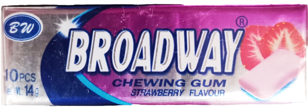 علكة برودواي بنكهة الفراولة 14 غم