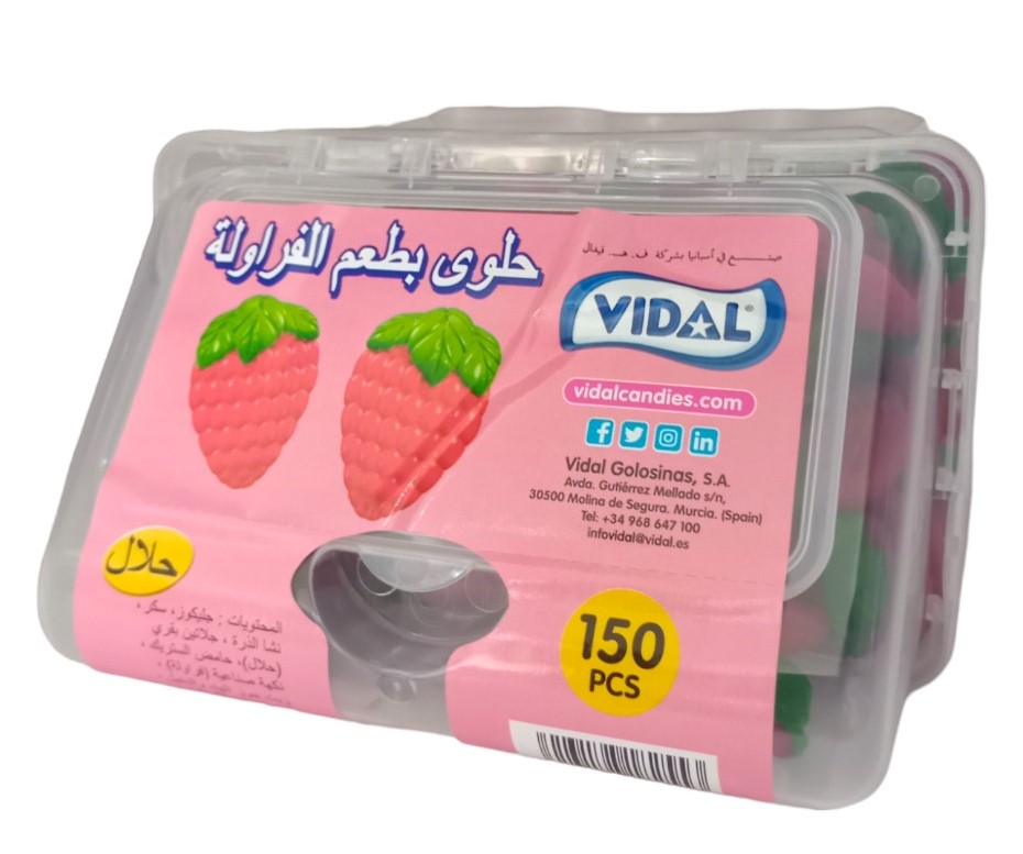 فيدال كاندي شكل الفراولة