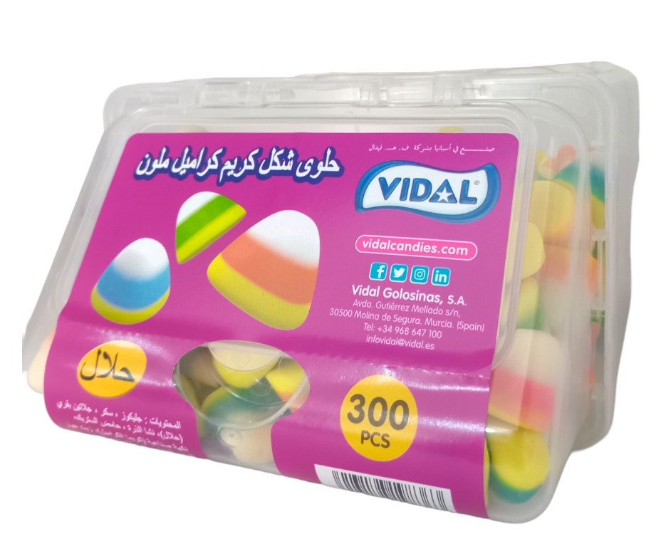 فيدال كاندي شكل كريم كراميل ملون
