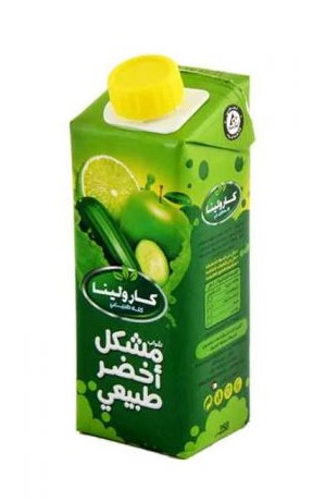 كارولينا مشكل اخضر 250 مل * 24