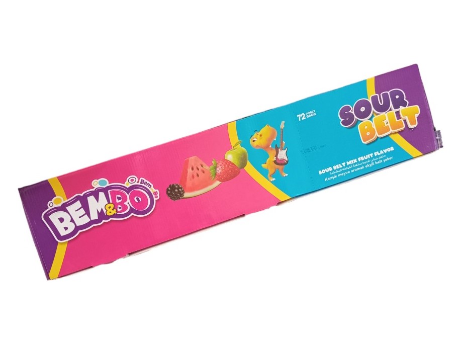 بيم و بو شريط حامض بنكهة الفواكه 