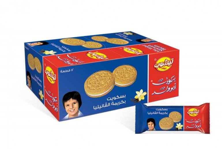 تيشوب بسكويت ابو الولد بالفانيلا 30 غم