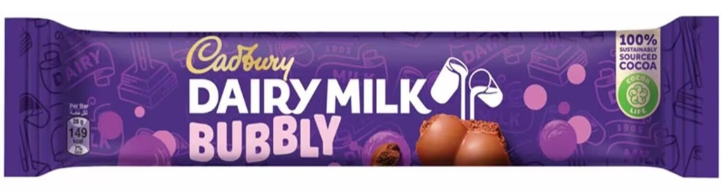 كادبوري ديري ميلك ببلي شوكولاتة 22 غم