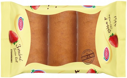 جوردينا 3 ميني سويس رول بالفراولة 40 غم