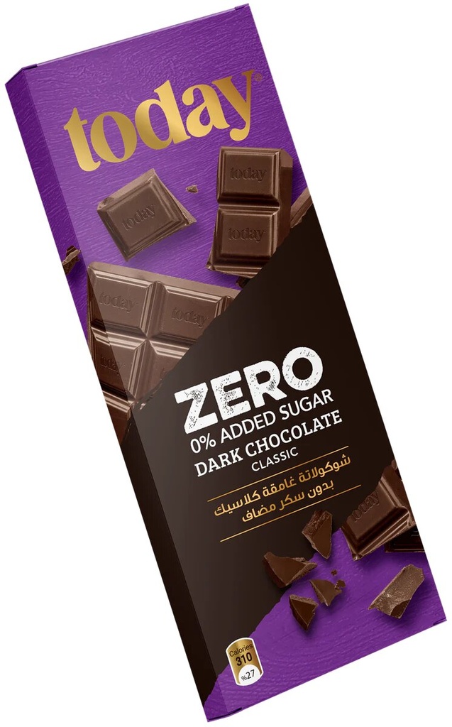 توداي بار شوكلاتة داكنة زيرو 60  غم