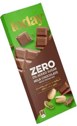 توداي بار شوكلاتة بالفستق الحلبي زيرو 60  غم