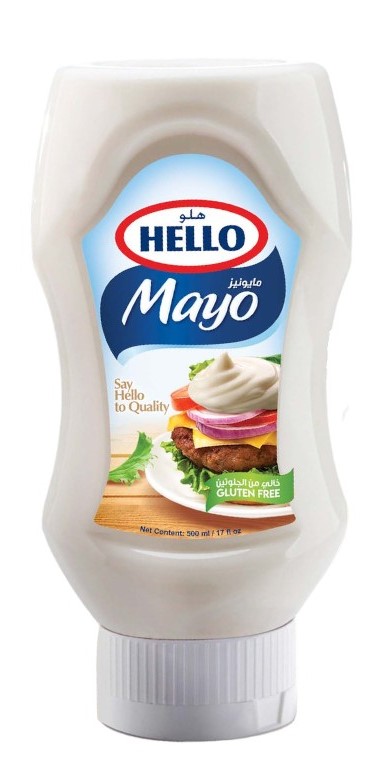 هلو مايونيز خالي من الجلوتين 500 مل 