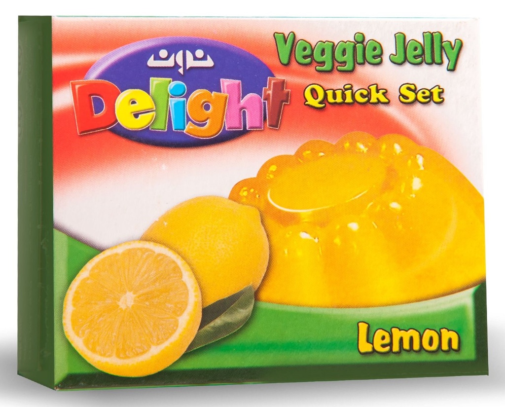 نون ديلايت جيلي نباتي ليمون 85 غم