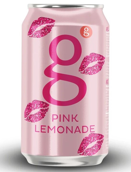 جي مشروب غازي ليمون وردي 300 مل