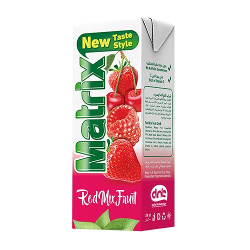 ماتركس عصير فواكه حمراء 200 مل