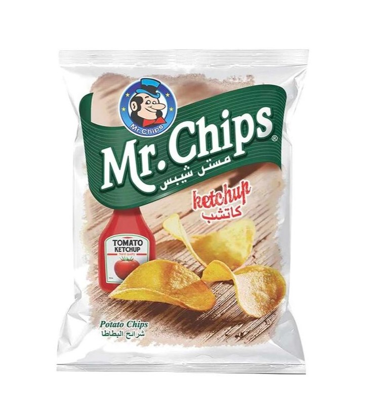 مستر شيبس بطاطا كاتشاب 28 غم * 48