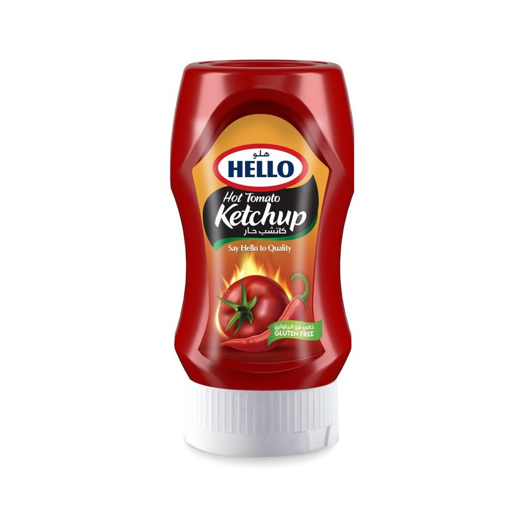 هلو كاتشب حار خالي من الجلوتين 340 غم