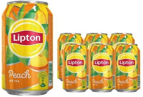 ليبتون ايس تي خوخ 320 مل*6