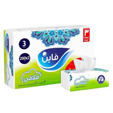 فاين فلافي سحب 200 منديل 3 بكيت