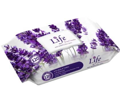 بيبي لايف مناديل مبللة برائحة اللافندر 120 منديل