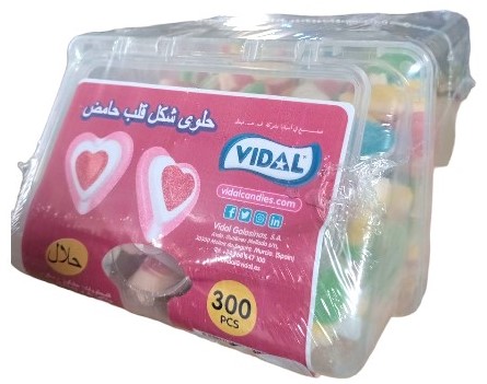 فيدال كاندي شكل قلب حامض