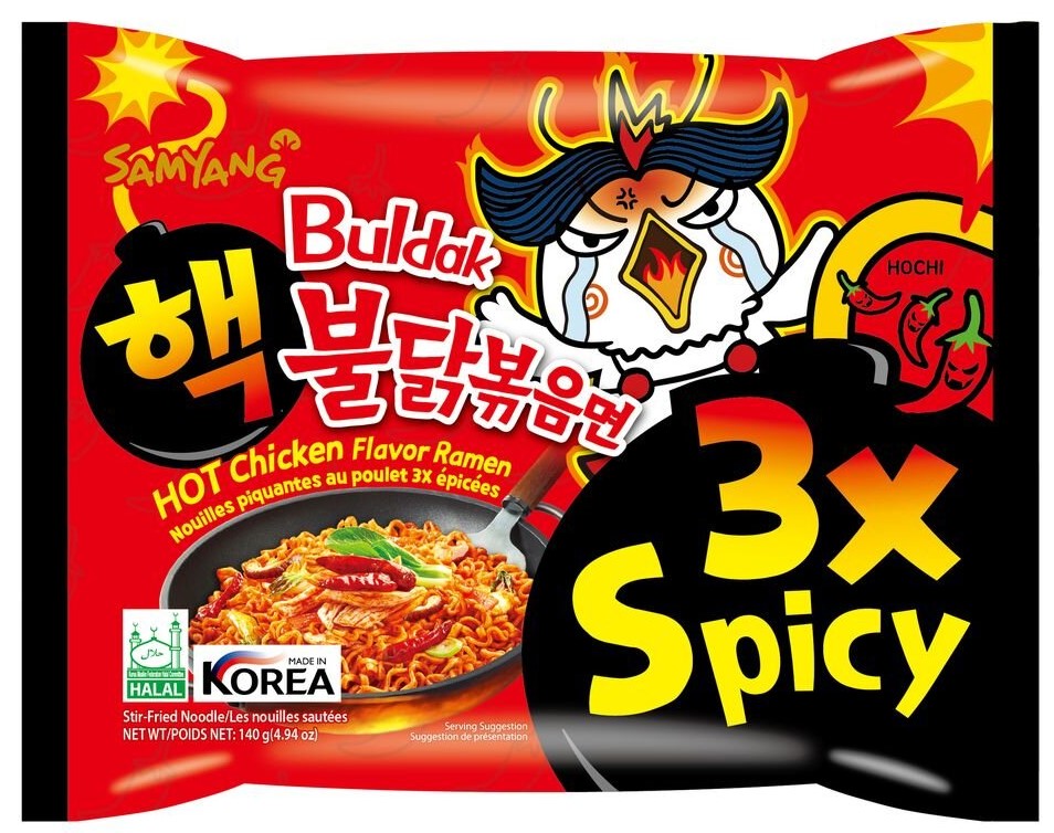 ساميانج نودلز حار ضرب (3) 140 غم