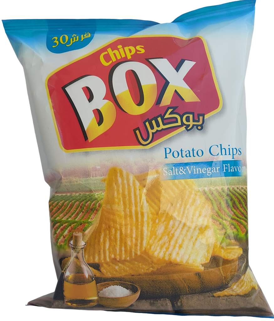 شيبس بوكس ملح و خل 48 غم*24