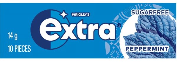 علكة اكسترا بنكهة النعناع الازرق  14 غم