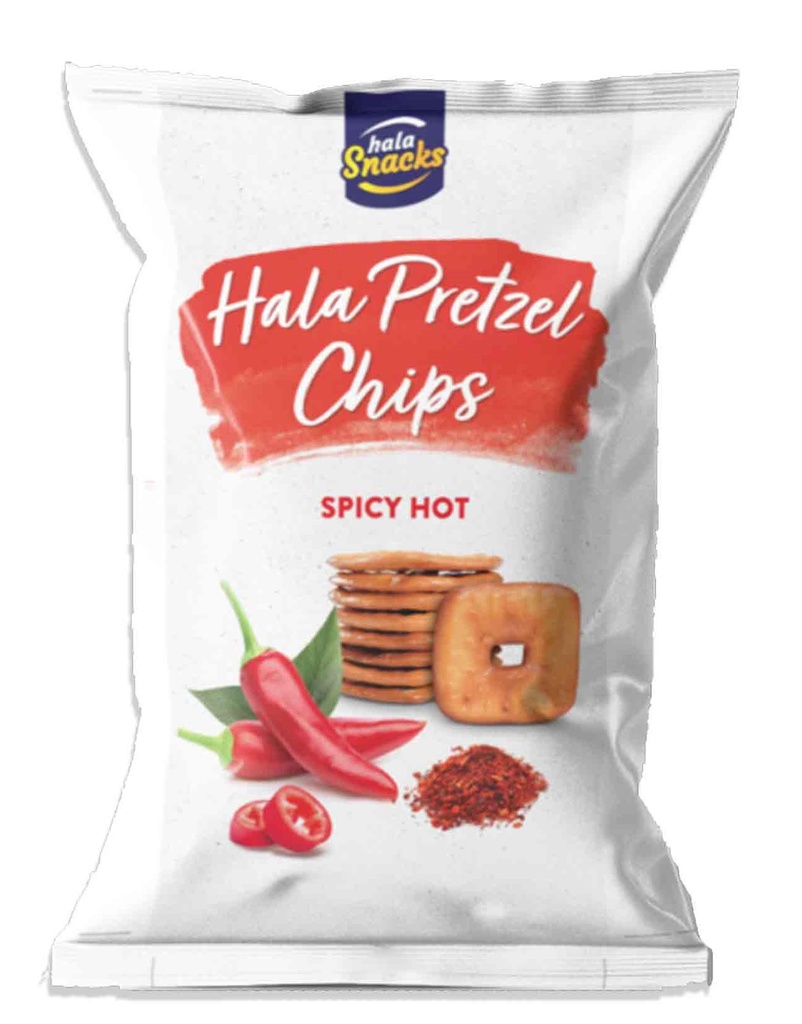 هلا بريتزل شيبس بالفلفل الحار 30غم*60
