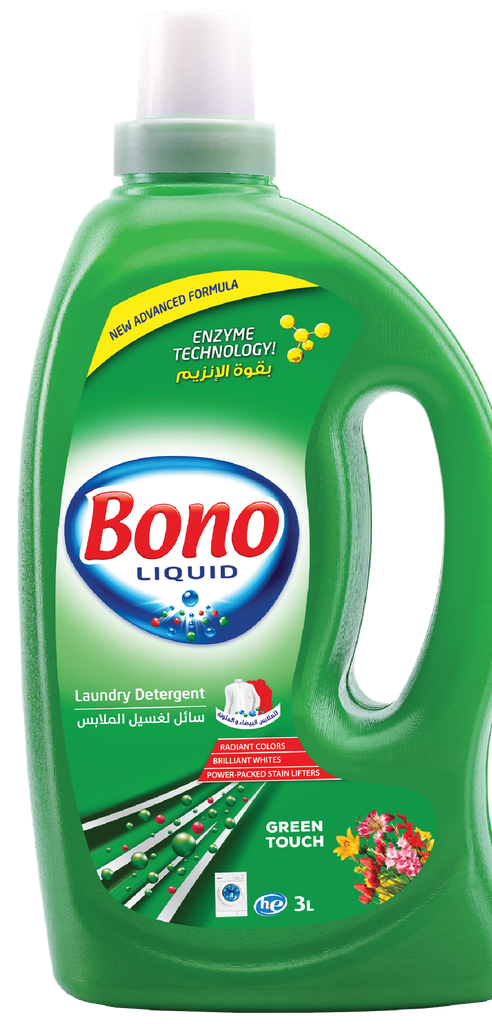 بونو سائل غسيل ملابس اخضر  3 لتر * 1
