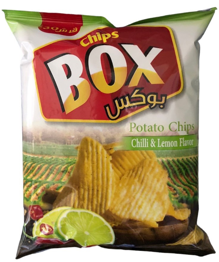 شيبس بوكس شطة و ليمون 48 غم*24