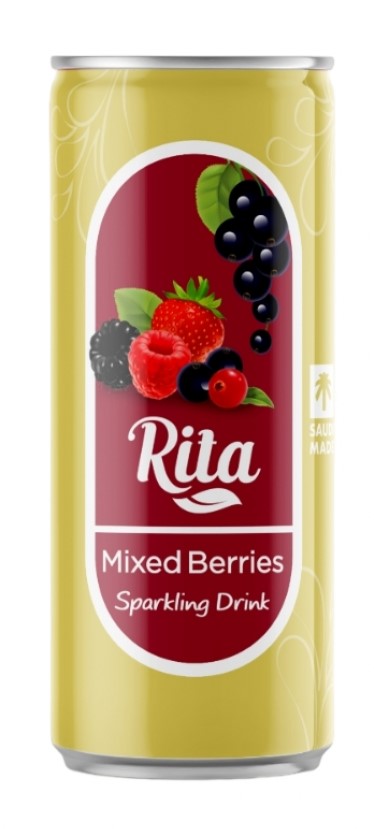 ريتا مشروب غازي توت مشكل 240 مل