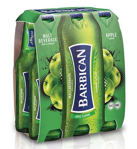 بربيكان تفاح زجاج 330 مل 