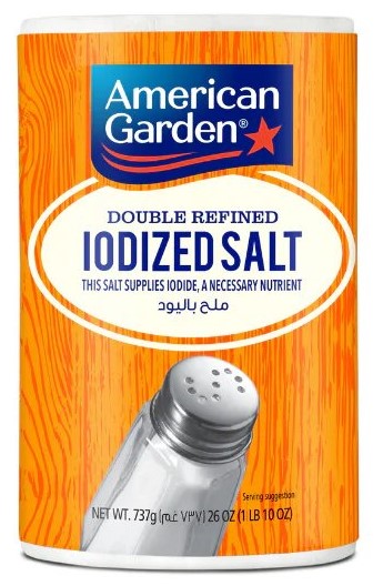 اميريكان جاردن ملح باليود علب 10 اونصة