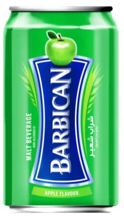 بربيكان تفاح علب 330 مل 