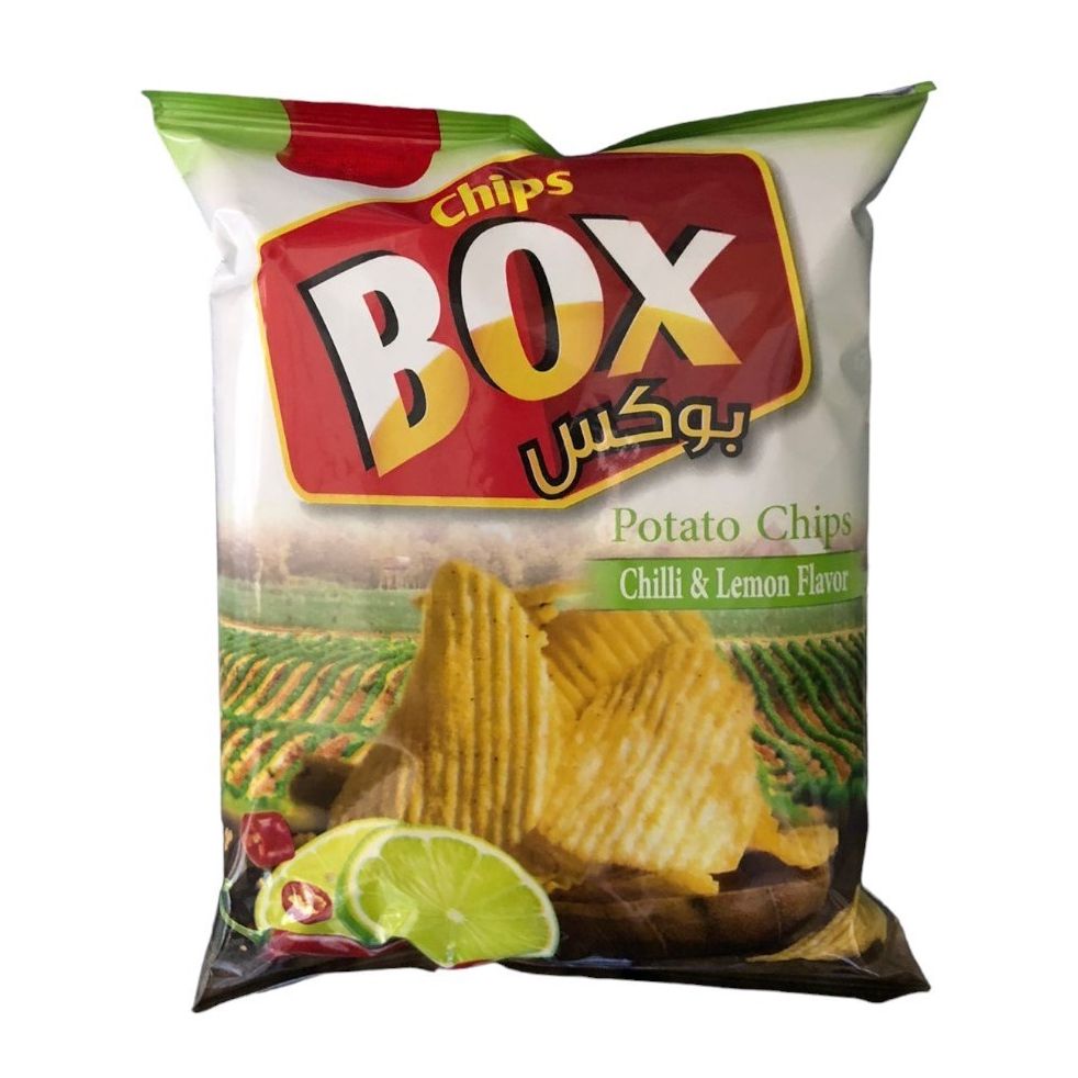 شيبس بوكس شطة وليمون  16 غم * 60
