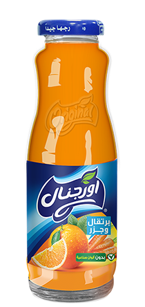 اورجينال برتقال و جزر زجاج 200 مل